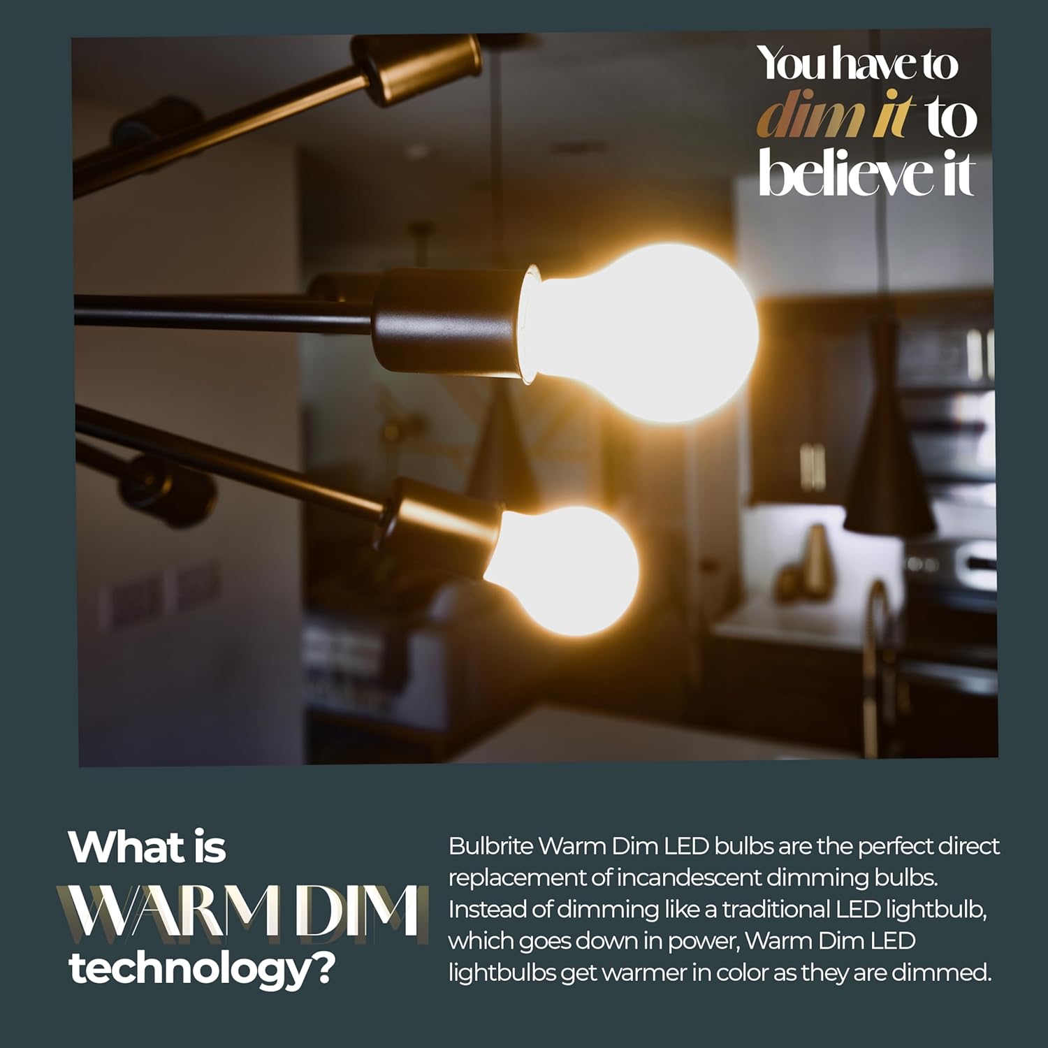 Bulbrite 776400 - LED9A19/30K-18K/WMDM/FIL/M Color Temperature Selectable LED Light Bulb