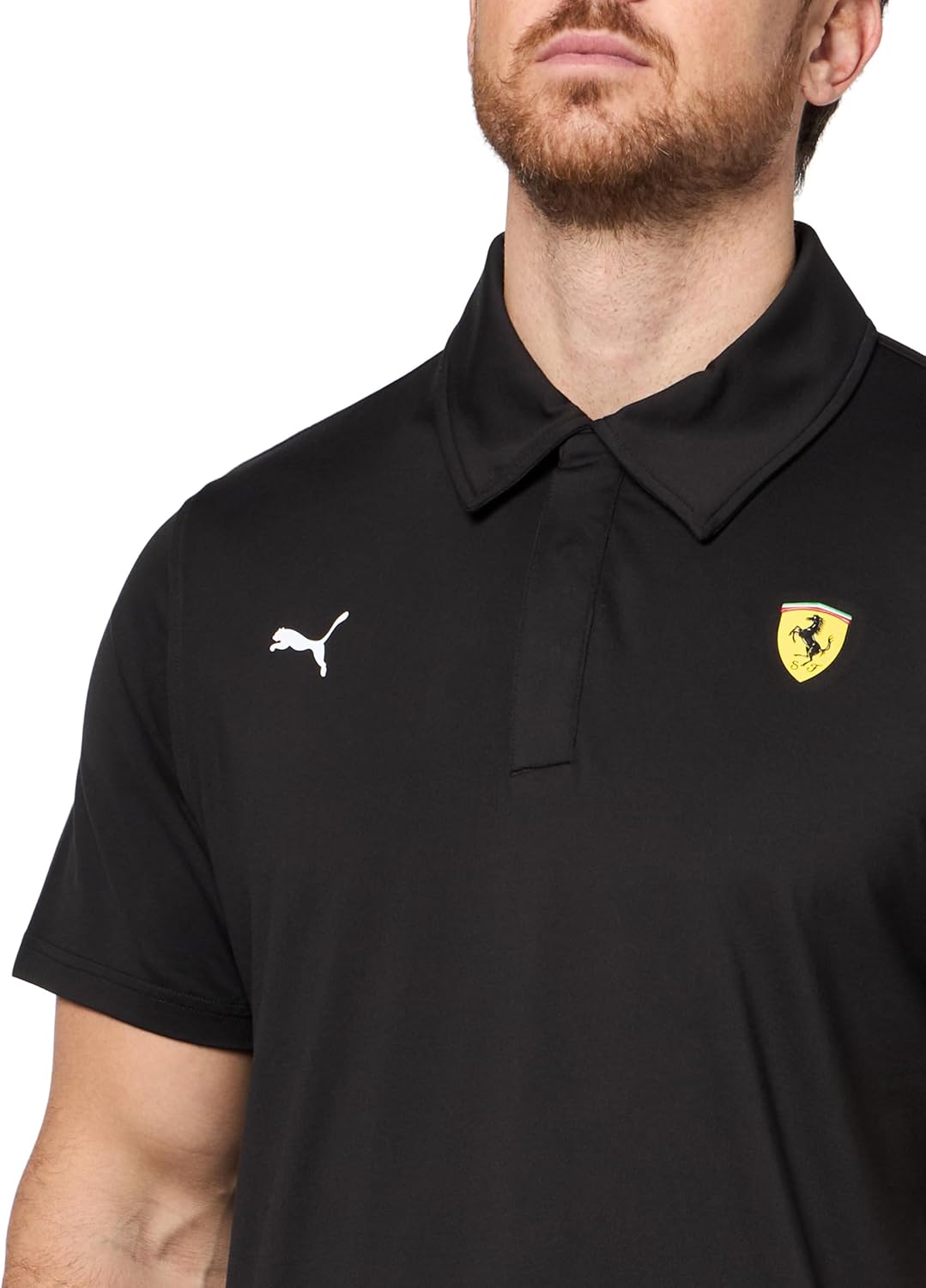 PUMA Mens Scuderia Ferrari Motorsport Shirt Casual Casual - Black - Image 3