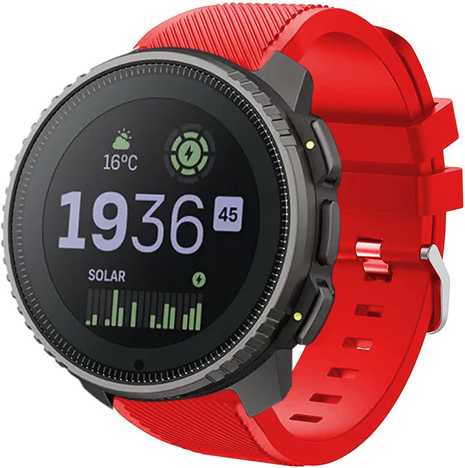 Lamshaw Compatible for SUUNTO Vertical Bands, 22mm Classic Silicone Replacement Straps Compatible for Compatible for SUUNTO Vertical / 9 Peak/Peak Pro / 5 Peak