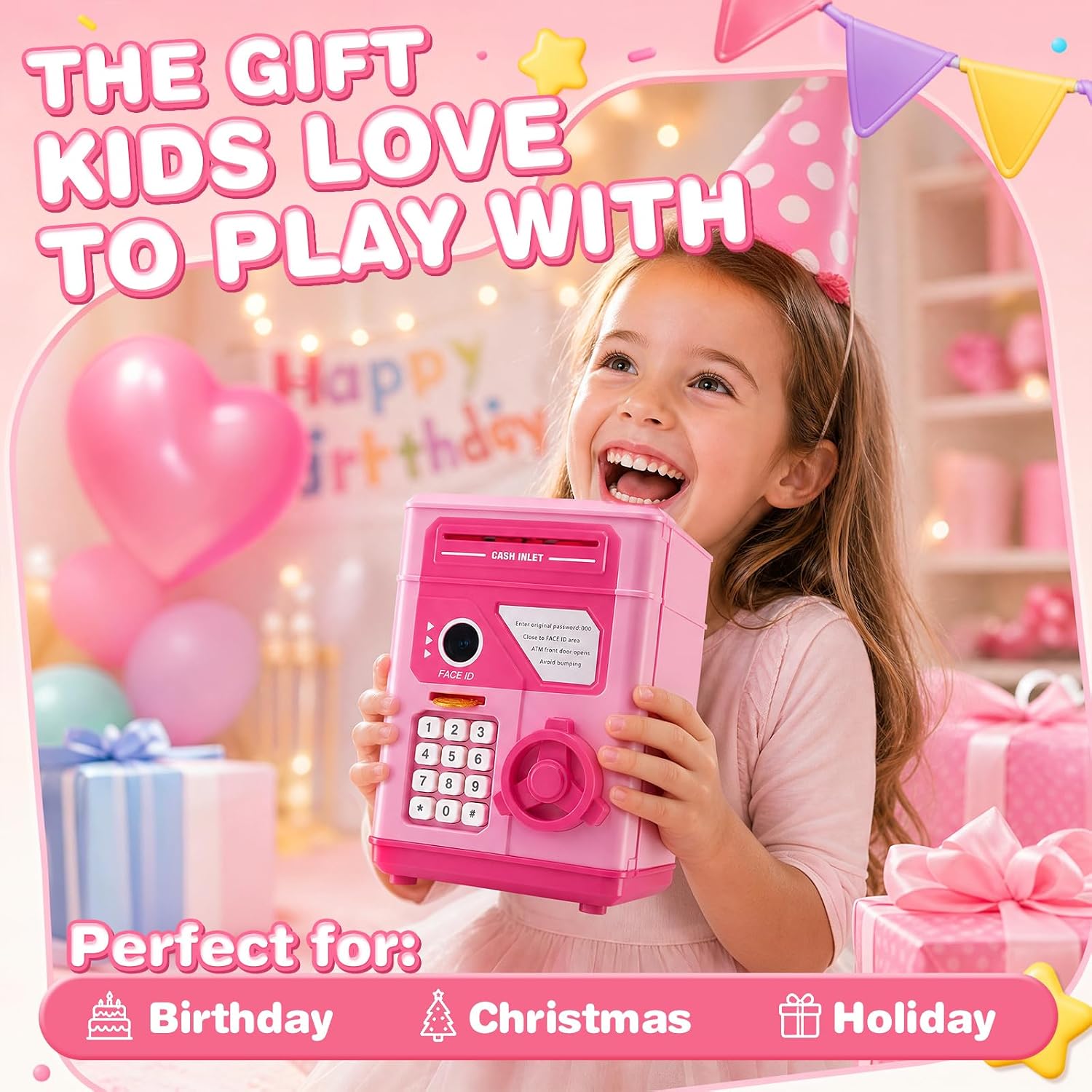 Kids Atm Piggy Bank Electronic Money