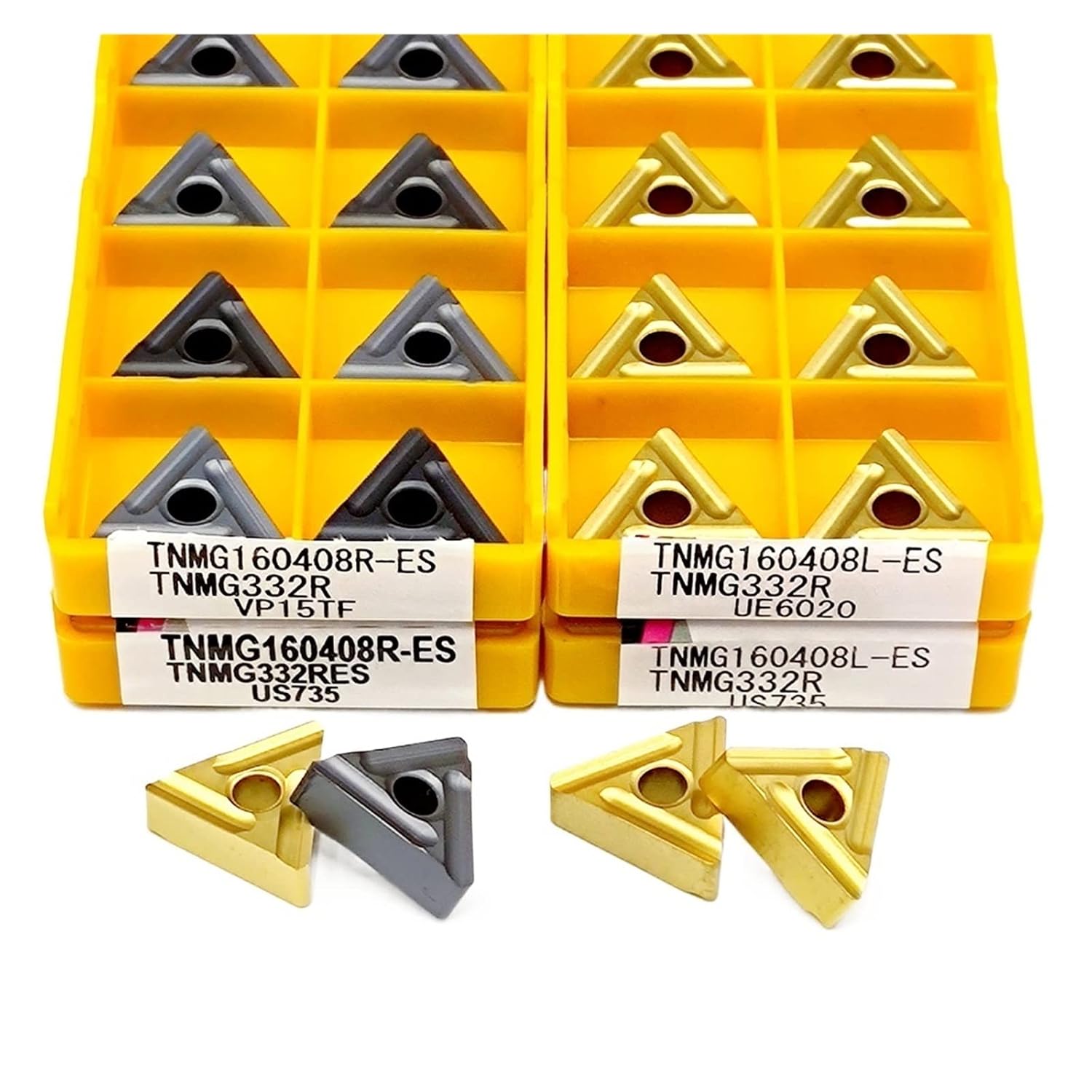 Indexable Carbide Lathe Tool 15TF Milling Inserts TNMG160408L TNMG160408R Indexable Lathe Parts Processing Metal Turning Tool Carbide(TNMG160408L)