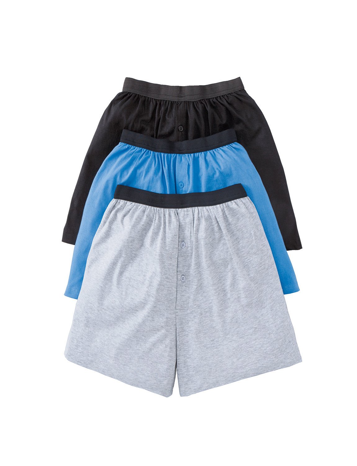 Chums Men's Pack Of 3 Knitted Boxer Shorts Assorted 44-46