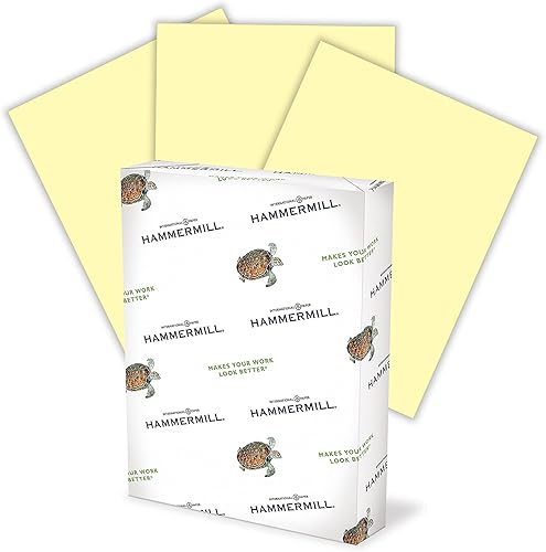 Miniatura 31 de Hammermill - Papel de color, papel de impresora color canario de 20 libras, 8.5 x 14 pulgadas - 1 resma (500 hojas), fabricado en los Estados