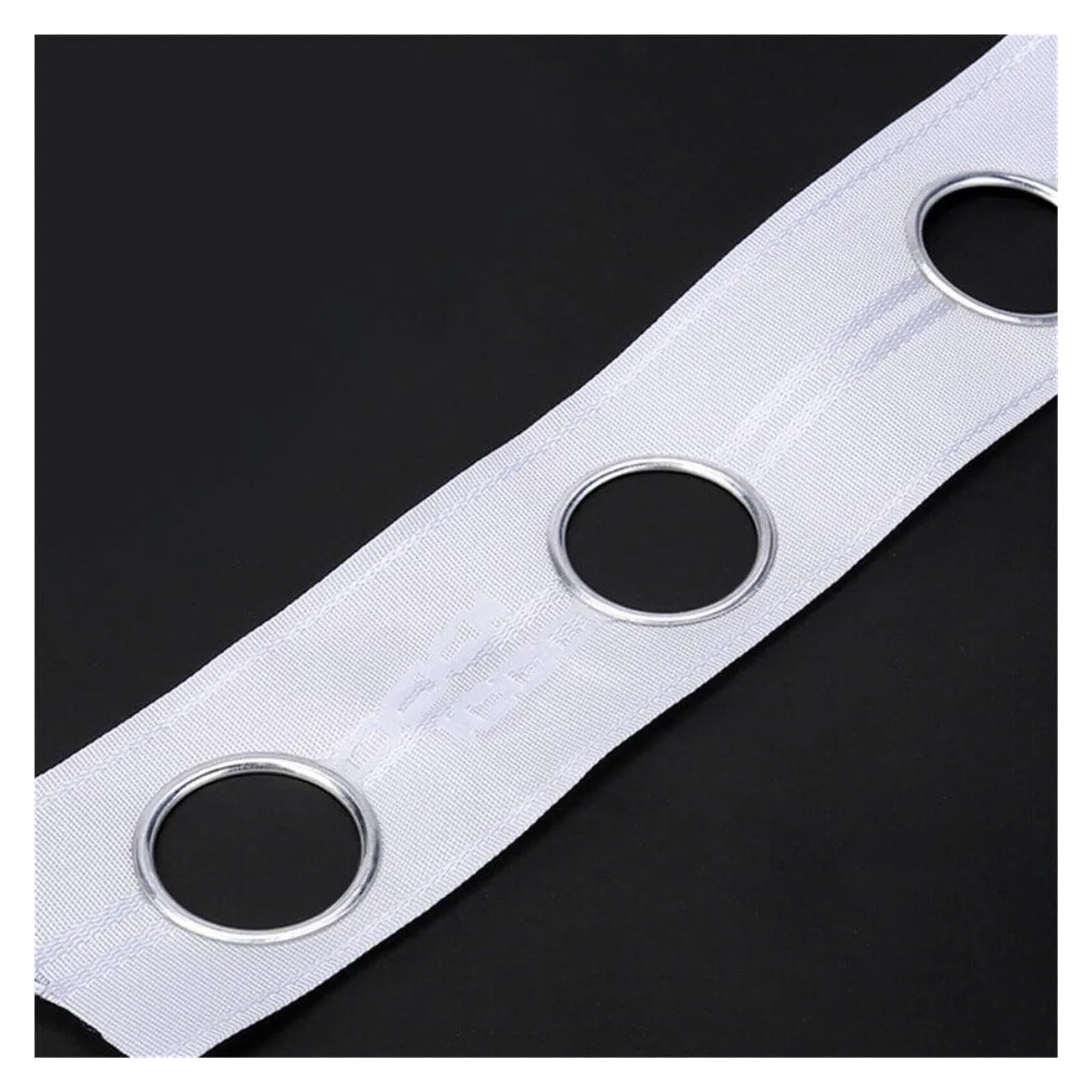 Occhielli per tende Nastro for testa in tessuto non Anelli for occhielli rotondi for punzonatura con occhiello fai-da-te Accessori for tende in nylon Tende for(10M-80Rings)