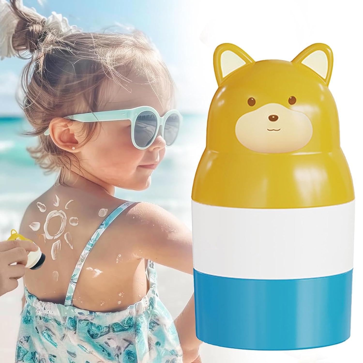 Sunscreen Applicator for Kids,Refillable Roll On Sunscreen