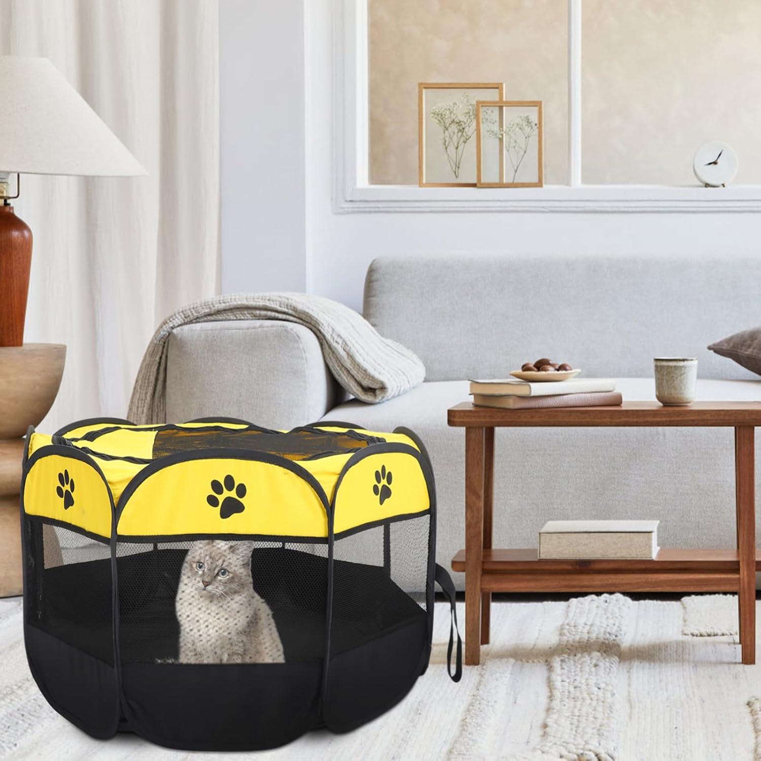 BESPORTBLE Extra Large Pet Playpen Oxford Fabric Dog Crate for Use Comfortable Versatile Habitat for Cats and Pets Easy to and Maintain