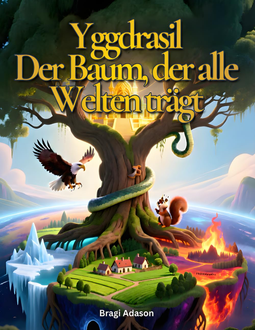 Yggdrasil - Der Baum, der Alle Welten trägt: Eine Geschichte aus der Welt der Wikinger als liebevoll erklärtes Bilderbuch für Kinder (Wikingergeschichten für Kinder)