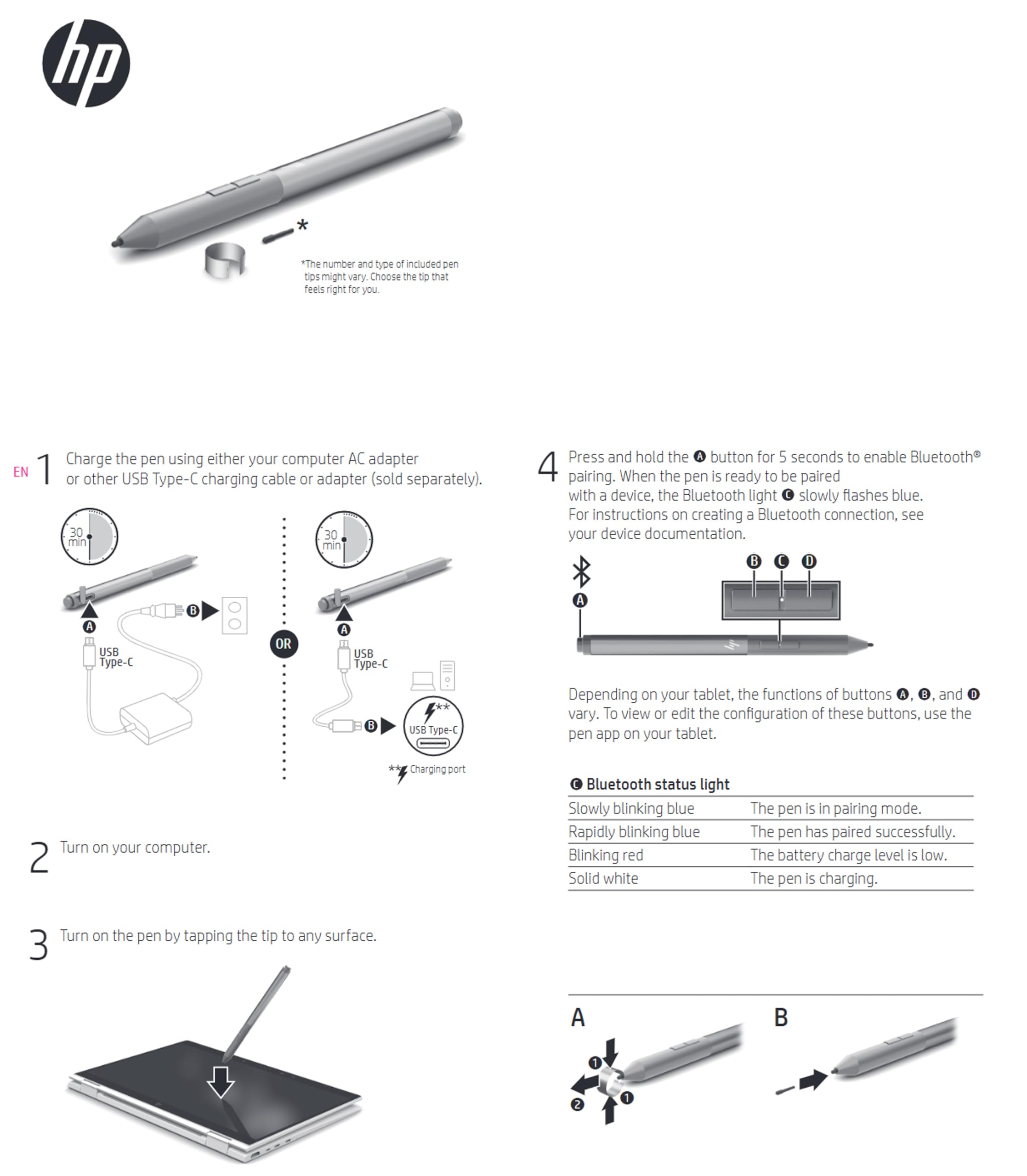 純正・美品】HP Active Pen 846410-001 10本セット Amazon.com: HP