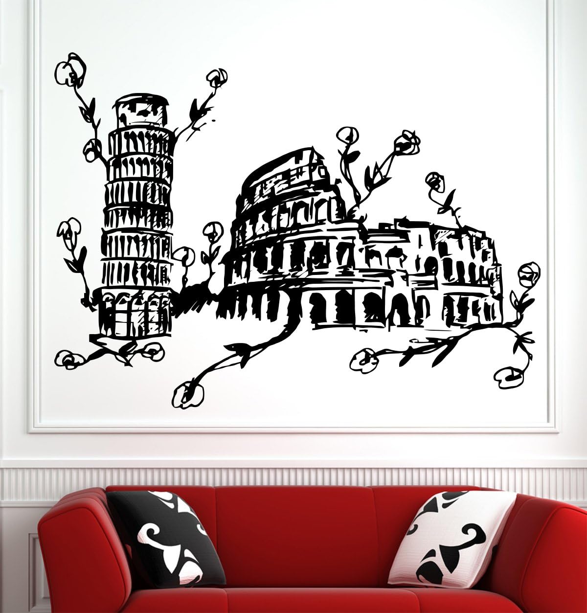 Italy Wall Decals Decor Vinyl Stickers GMO4510 Tools