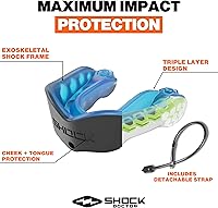 Vista 2 de Shock Doctor Gel Max - Protector bucal, protección resistente y ajuste personalizado, para adultos y jóvenes