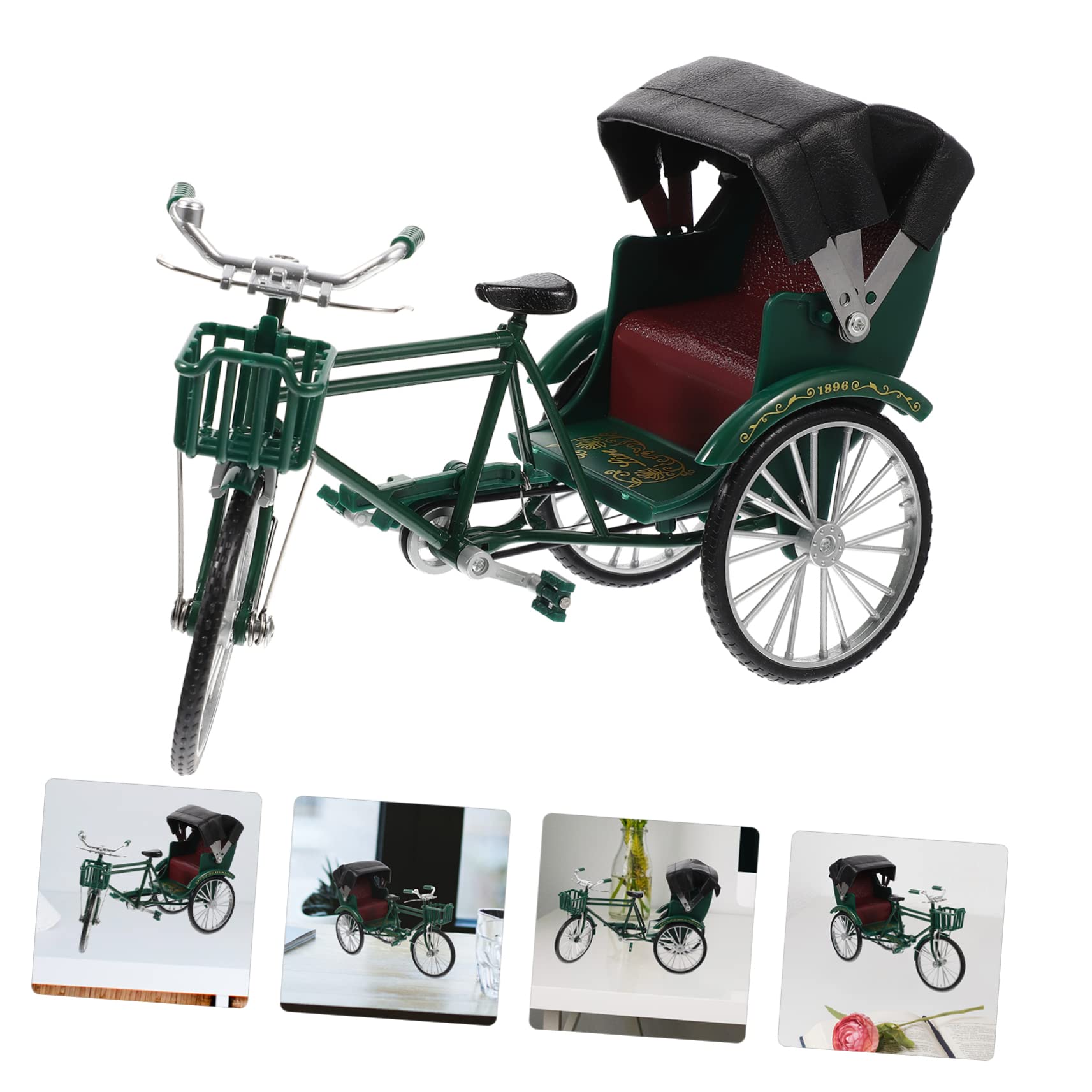 Amazon.co.jp: ULDIGI ヴィンテージ人力車模型 手工芸品 室内装飾