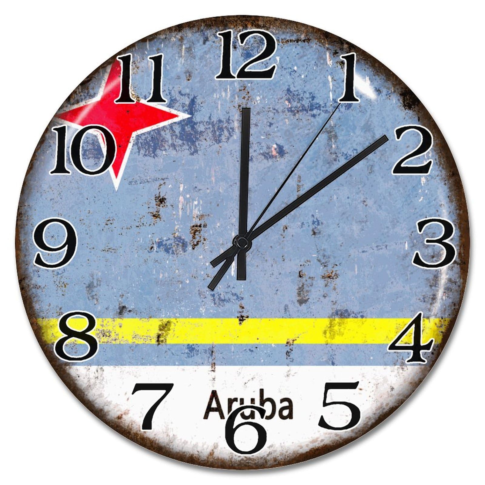 Horloge murale silencieuse 25,4 cm pour chambre à coucher et bureau