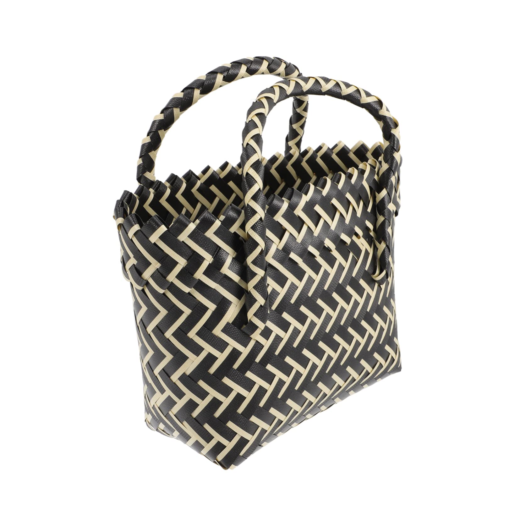2 Uds Bolsa Tejida Cesta Bolsa Plástico Pp Miss To Weave