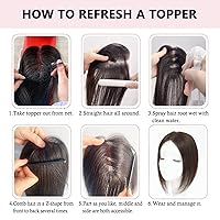 Vista 6 de G&T - Flequillo con clip, 100% cabello humano, flequillo francés, extensiones de cabello con clip, para mujeres y niñas, extensiones de cabello