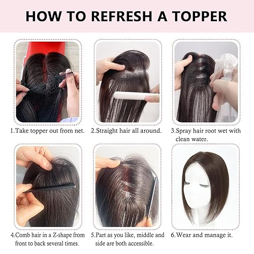 Miniatura 6 de G&T - Flequillo con clip, 100% cabello humano, flequillo francés, extensiones de cabello con clip, para mujeres y niñas, extensiones de cabello