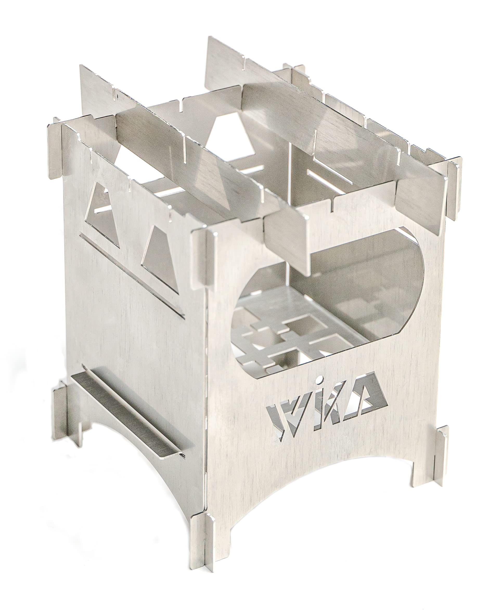 WIKA Hobo Cuisinière LightFire mobile Camping Four Outdoor Cuisinière pour la pêche en randonnée V4A Acier inoxydable Premium Esbit Trangia pour tout le monde