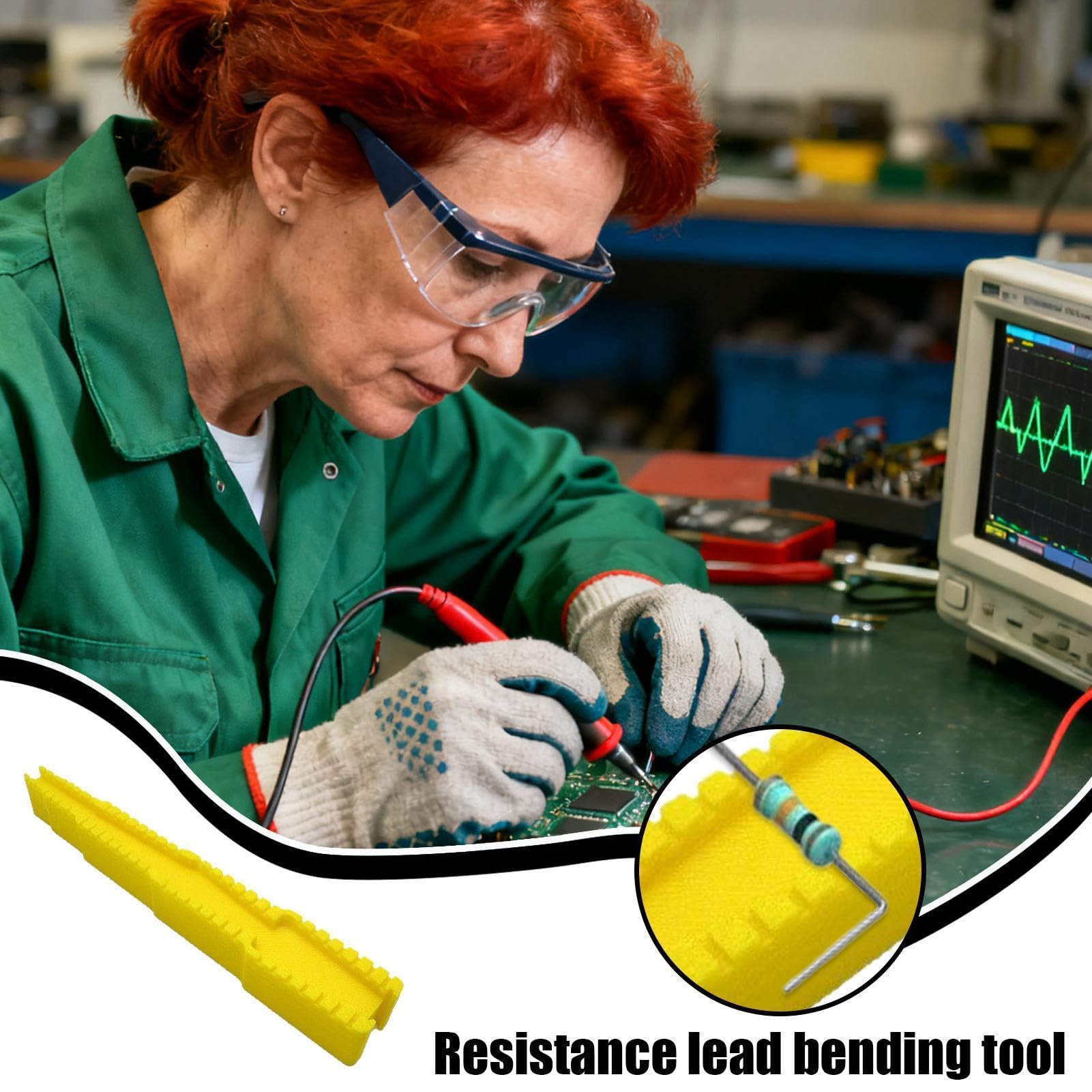 Strumento di piegatura dei resistori, piegatrice accurata per componenti elettronici, saldatura, manutenzione circuiti, industria, condensatore, diodi