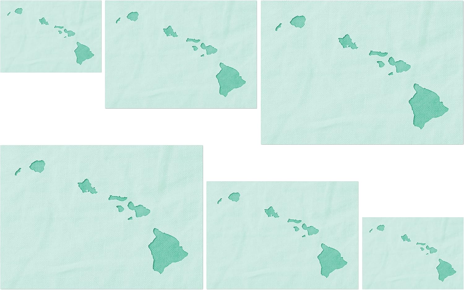 Stencil Stop Hawaii State Outline Stencil - Reusable for DIY Projects, Painting, Drawing, Crafts - 14 Mil Mylar Plastic (24 x 18.2 inches)
