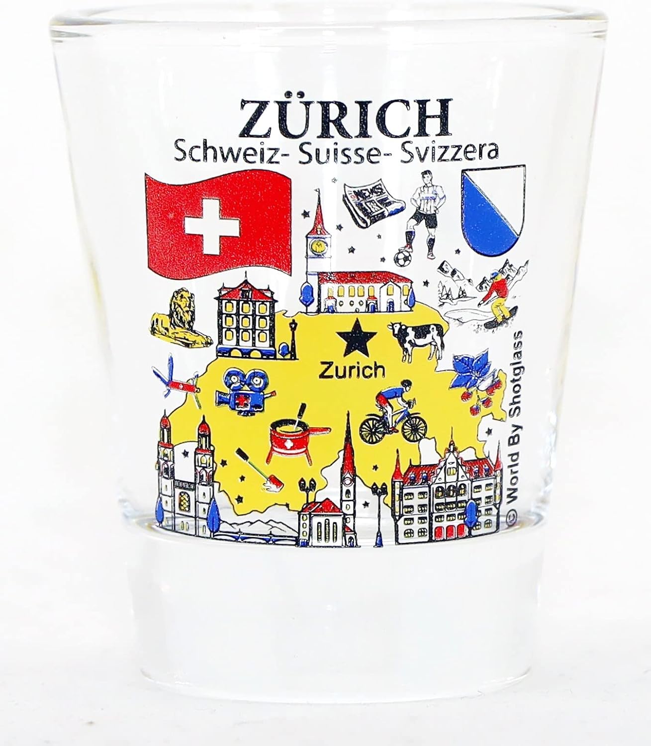 Switzerland Souvenir Boxed Shot Glass Set (Set of 6)