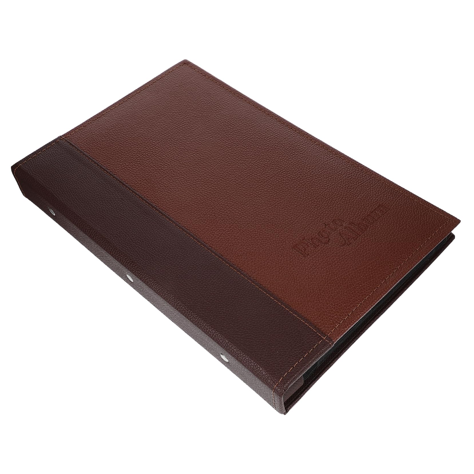 PRETYZOOM Vintage Fotoalbum aus Pu Leder mit Einsteckhüllen A6