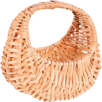 LIOOBO Portable Flower Basket Flower Girl Basket Wicker