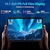 Tablet with Keyboard and Pen - Android Tablet 10 Inch with 18GB RAM + 128GB ROM (2TB TF) Gemini AI 5G WiFi & BT 5.3 6000mAh Dual Camera 2-in-1 Tablet GPS Face ID