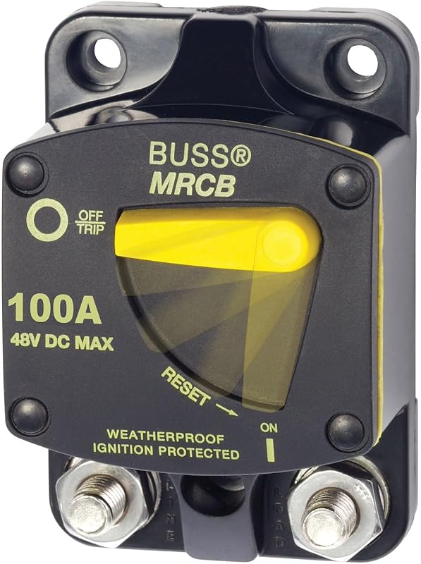 Disjuntor 100 A Blue Sea Systems 7144 Série 187 para Montagem em Superfície – 1 unidade