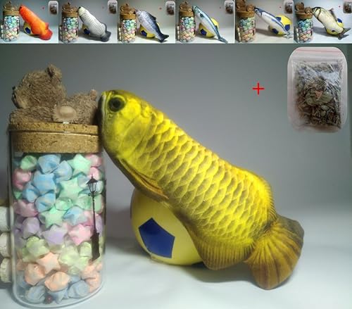 Maibar Juguetes para Gatos Interactivo Pescado Juguetes Gatos 3D Inteligencia Mariposa Gatos Hierba gatera…