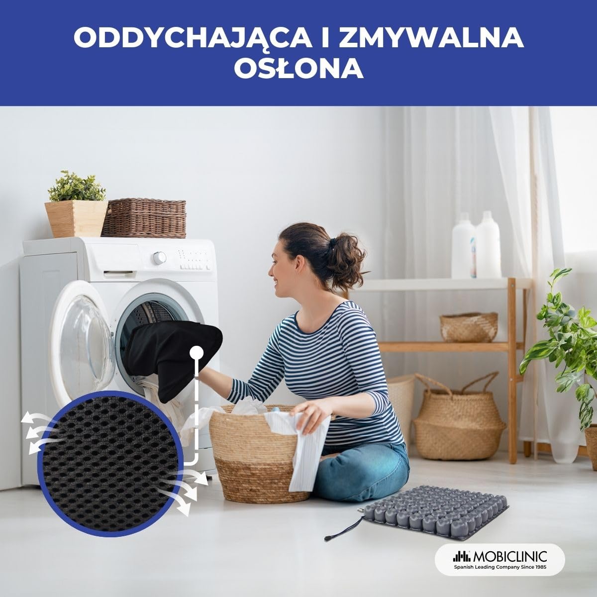 Odleżyny poduszka powietrzna | 1 zawór | oddychająca Case | Mobiclinic