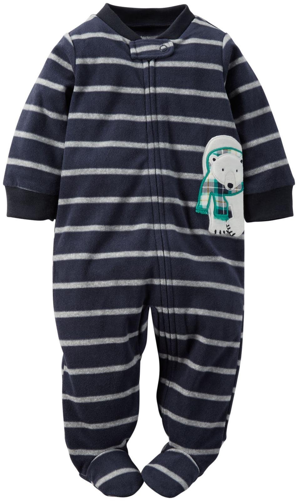 Carter's Bambino Bambino A Righe Footie Abbigliamento Bambino (Baby) - Blu -