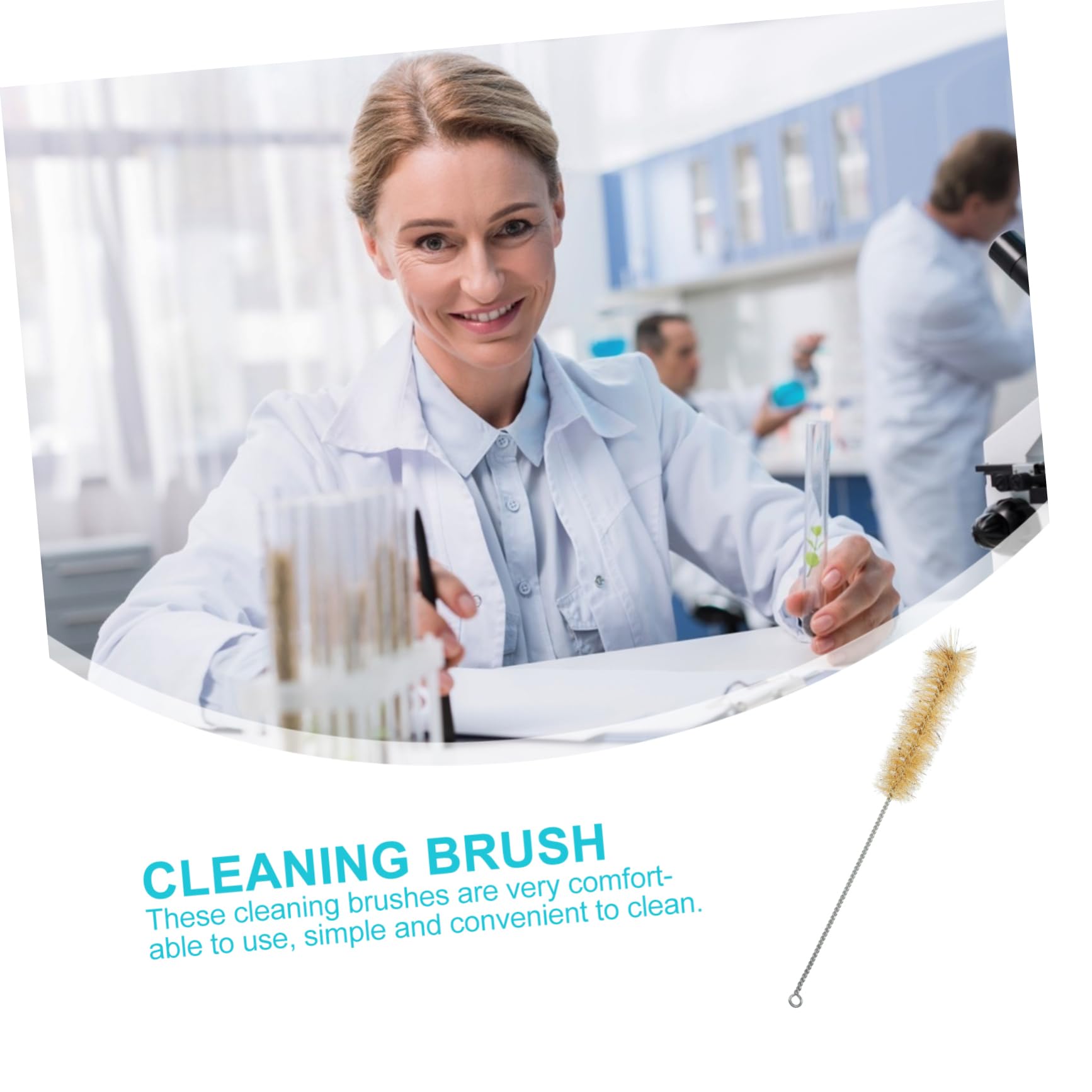 FOMIYES 10pcs Chemistry Experiment Bottle Brush Straws Bottle Brush Cleaner Bottle Cleaner Straw Cleaning Brush Straw Eyeglasses Cleaner Water Bottles Straw Glasses Straw Nylon