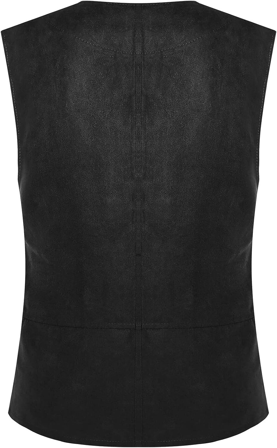 EverLove Men's Steampunk Vintage Medieval Vest Renaissance Lace-up Waistcoat Plus Size Pirate Costume Top - Image 2