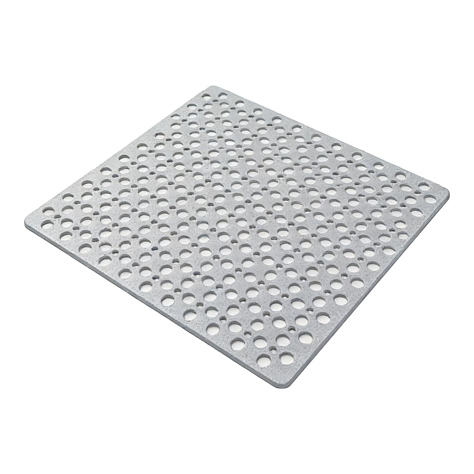 Charcoal Gray Bathtub Anti Slip Floor Mat With Suction Cups And Drain Holes Perforated Drainage Floor Mat 20X20inch For Bathroom Bathtub & Shower Stall (Charcoal Gray)