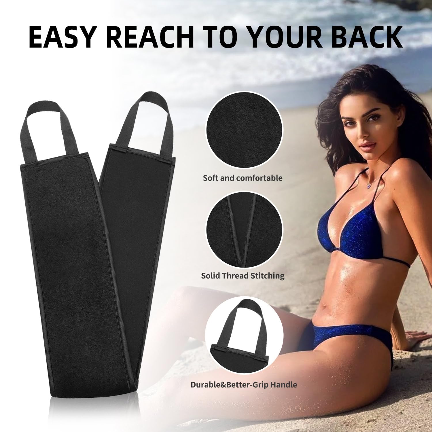 FUNAN Self Tanning Application Kit, 4-Piece Set including Back Applicator, Mini Mitt - Image 4