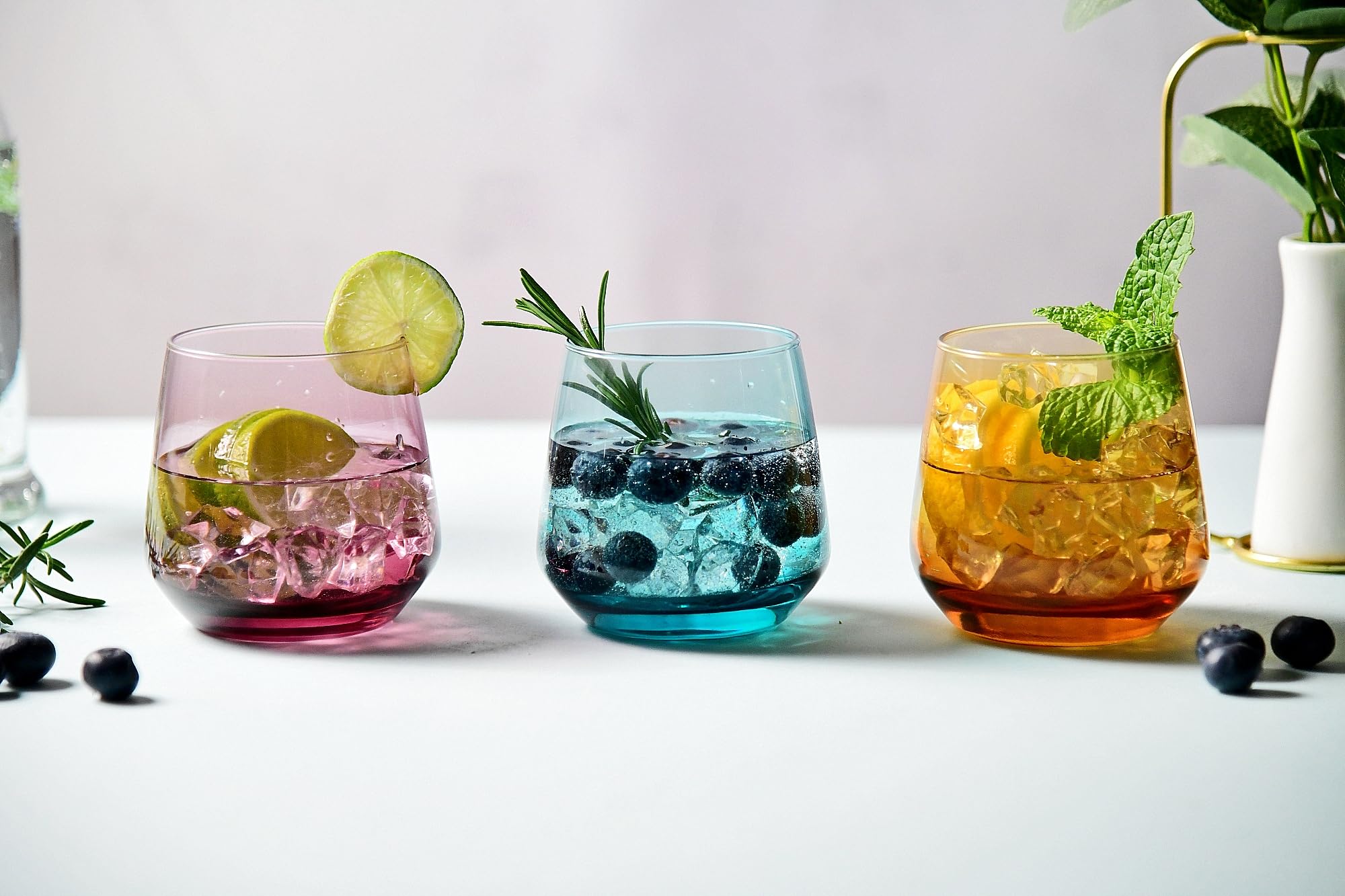 Glasmark Lot De 6 Verres À Long Drink, Verres À Eau, Cocktail, Verre Taillé, Parfaits Pour La