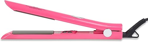 Brilliance New York - Plancha plana de titanio Pro Diamond de 1 pulgada - Plancha y rizador de pelo 2 en 1 - Placas iónicas antiestáticas y sin