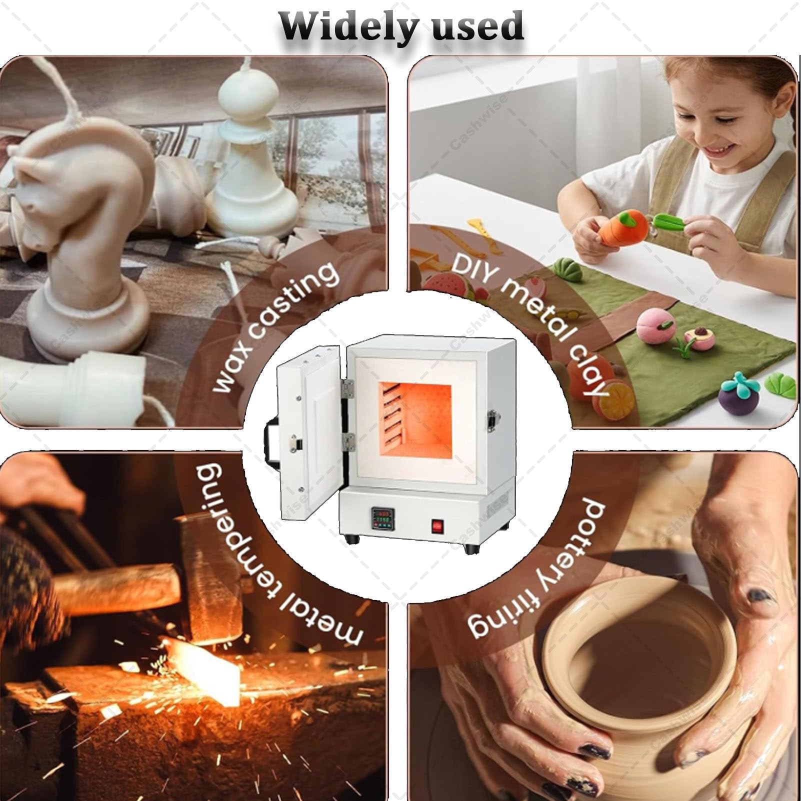 Piec do spiekania elektrycznego, piec muflowy odporny na wysoką temperaturę, zamknięty piec laboratoryjny, inteligentny piec laboratoryjny/do obróbki biżuterii o maksymalnej temperaturze 1150 ℃
