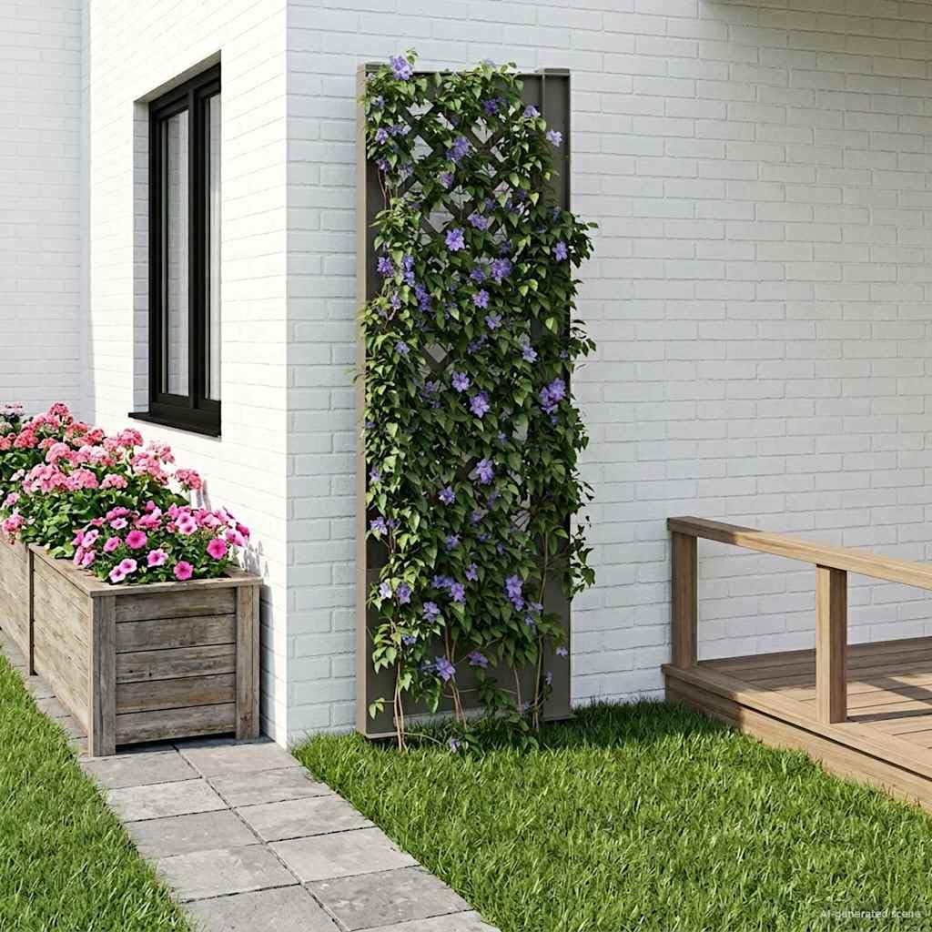 vidaXL Trellis z gwoździem PP Szary
