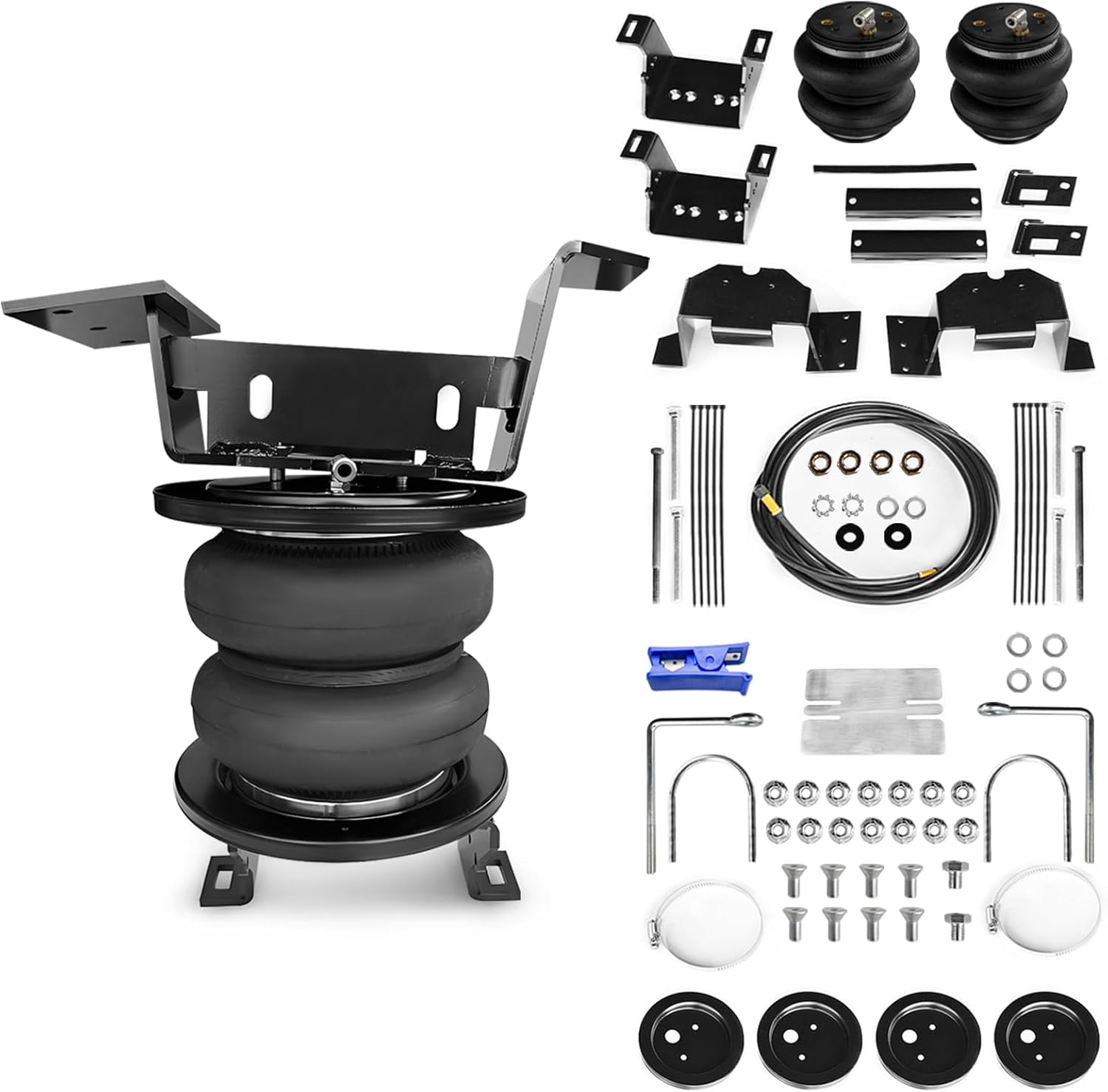 Rear Air Spring Bags Suspension Kit Compatible with 2020-2025 Chevrolet Silverado 2500HD/3500HD 4WD GMC Sierra 2500HD/3500HD 4WD OEM Replace 57541 Air Helper Springs Kit