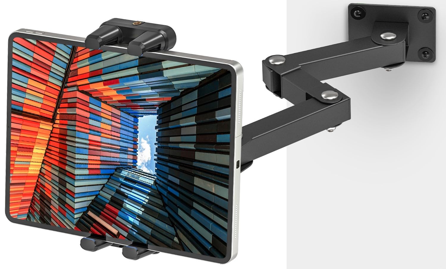 Tendak De Muursteun van de Aluminiumlegering Lange Arm iPad voor Zaken en Thuis, Compatibele 4.7-13.5 Inch Tablet en Mobiele Telefoon