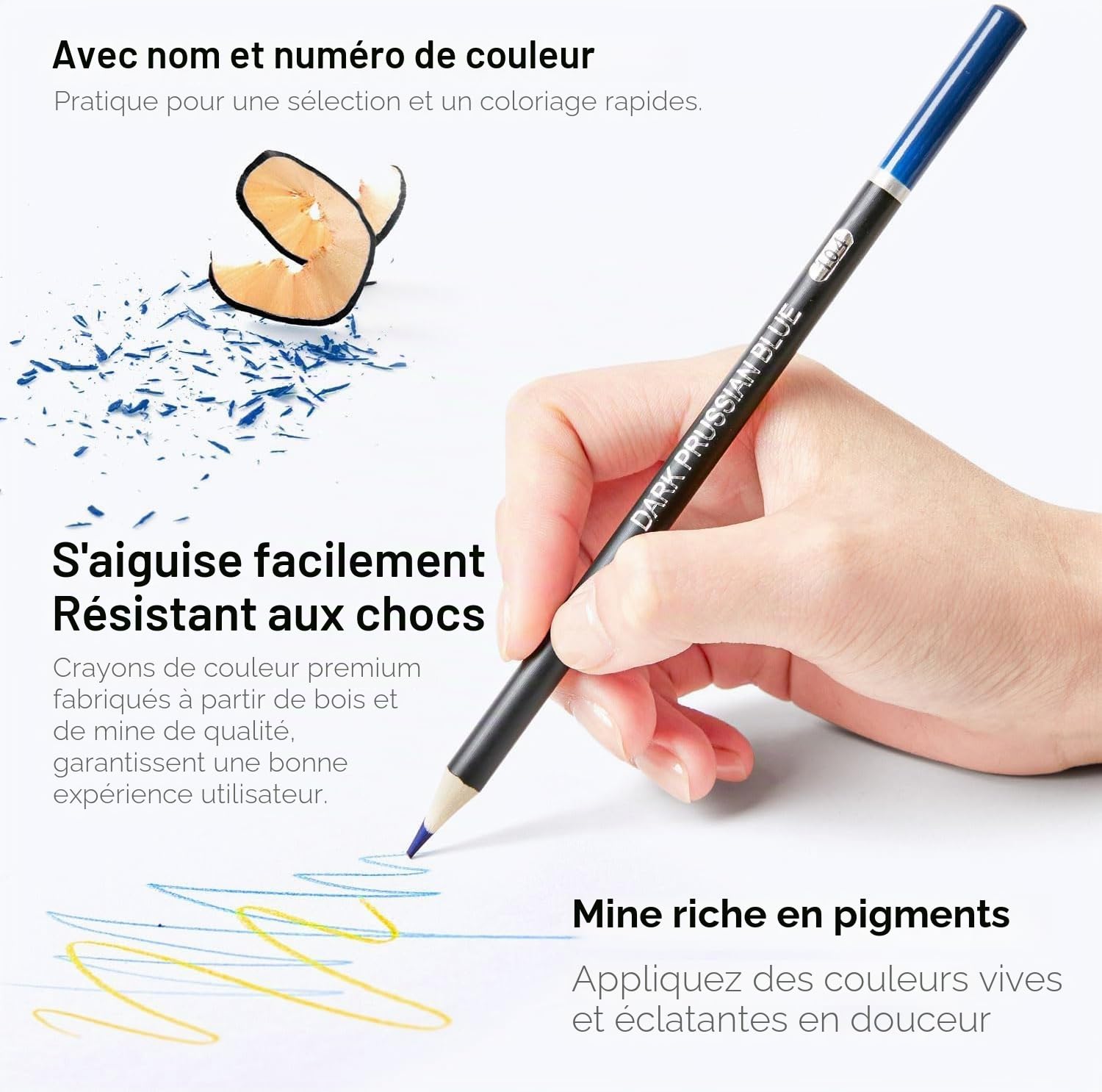 Shuttle Art 174 Crayon de Couleurs Professionnel, Boîte en Métal avec Livre de Coloriage