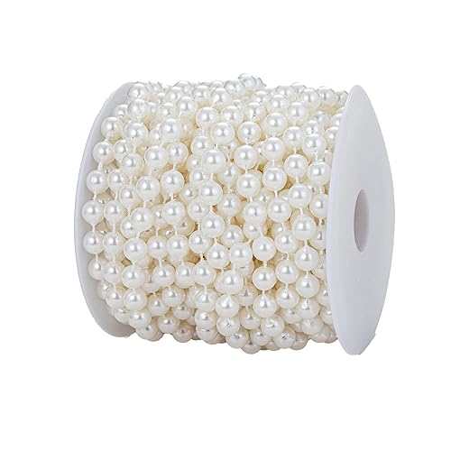 8mm Crafts Faux Pearl Beads Garland Pearl Bead Roll Strand
