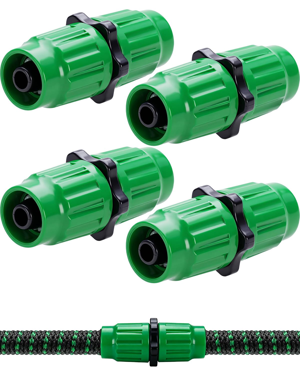 Mageeki 4 Sets Expandable Garden Hose Repair Kit, Fits 3/4" & 5/8" Hoses