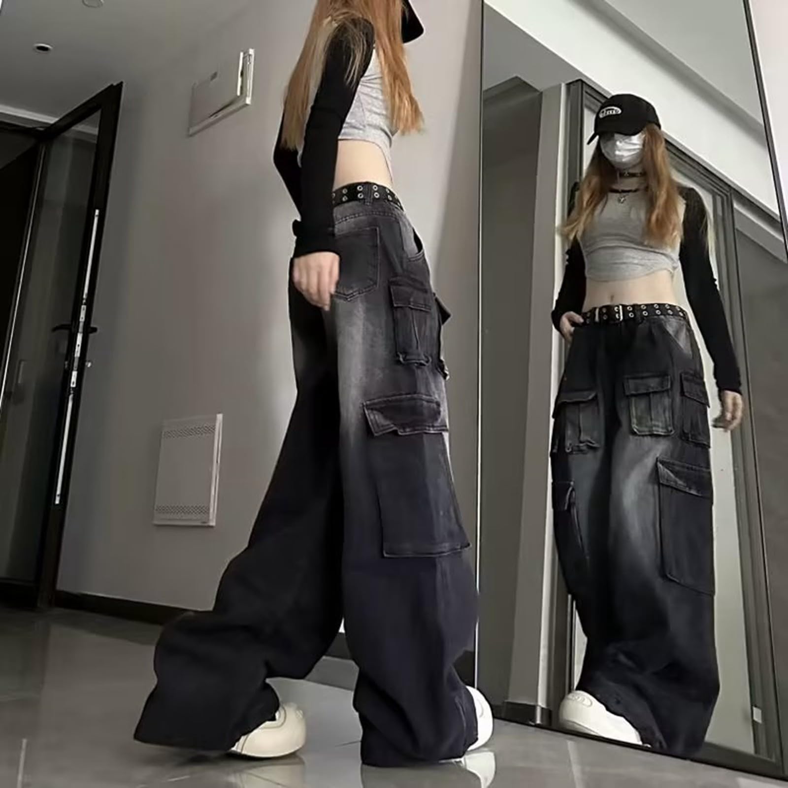 Vaqueros Anchos Mujer Jeans Pantalón Primavera Ropa Tallas Grandes Baggy Pantalon Vaquero Pantalones Ligero Tejanos Casual Invierno Elasticos Rectos