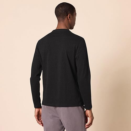 Miniatura 3 de Tienda Essentials Camisa de manga larga ajustada para hombre, estilo bolsillo y sin bolsillo