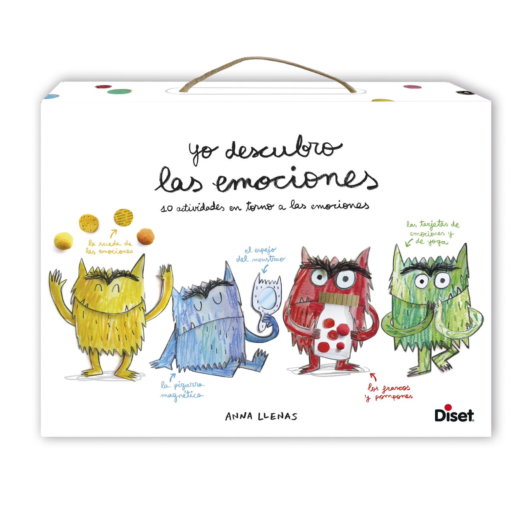 Diset Yo descubro Las emociones - Monstruo de Colores - Juego Educativo | Juego de mesa educativo para mejorar la gestión de las emociones. A partir de 3 años y hasta 7 años. Yo Aprendo Diset.