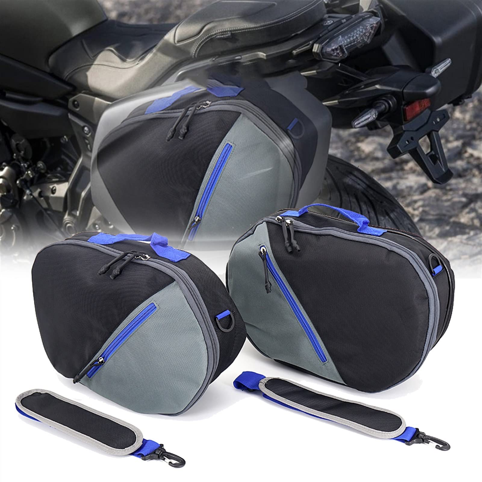 Sacoche Guidon Moto KCBHSH Pour Yamaha Tracer 700 900 155 Tracer 7 9 GT - Sac Rangement Étanche Noir