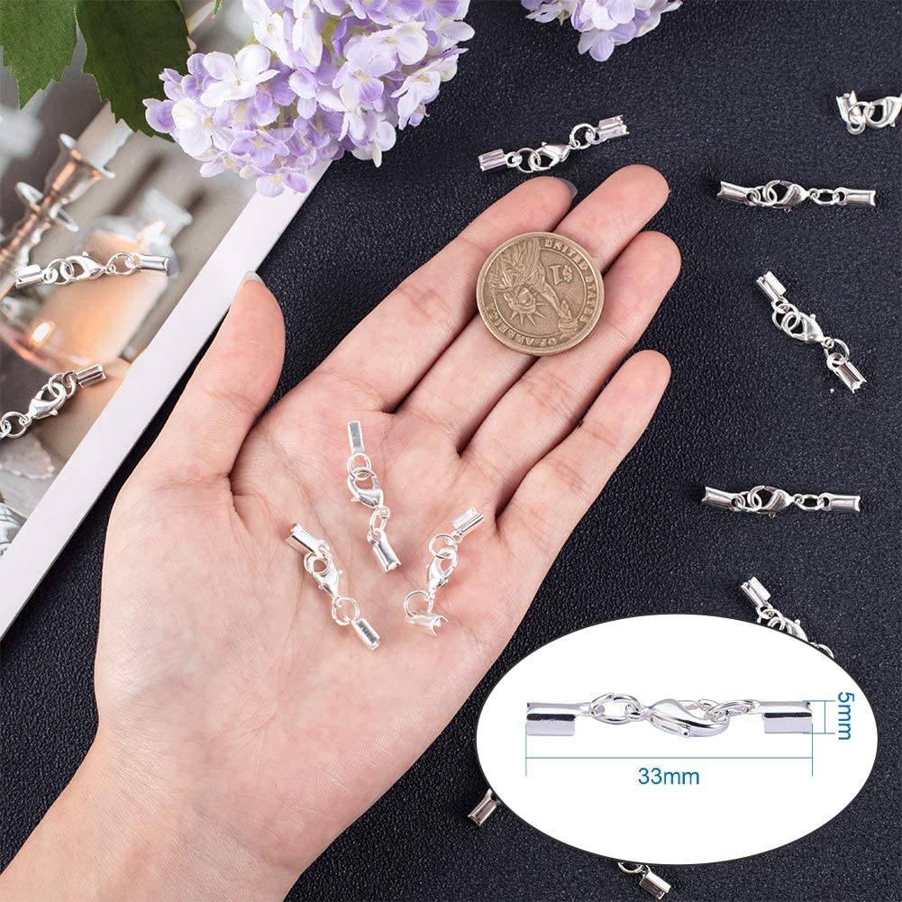 120 Pezzi Chiusure A Moschettone In Bronzo Antico - 4 Dimensioni Per Braccialetti, Collane E Gioielli