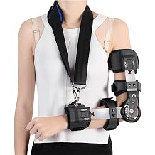 Hinged ROM Elbow Brace with Sling Surgery Recovery Ligament Tendon Repairs Injury Recovery Support Ligament and Tendon Repairs Surgery Injury Recovery Pain Relief for Men and Women,Left