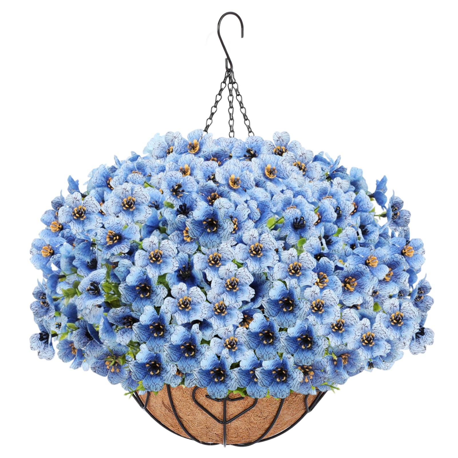 Photo 1 of LetuoClips Artificial Flowers Fake Plants for Outdoors Spring Decoration, 13Bundles Silk Realistic UV Resistant Faux Flowers for Outside Planter Porch Yard Patio Garden Home Indoor, Pink